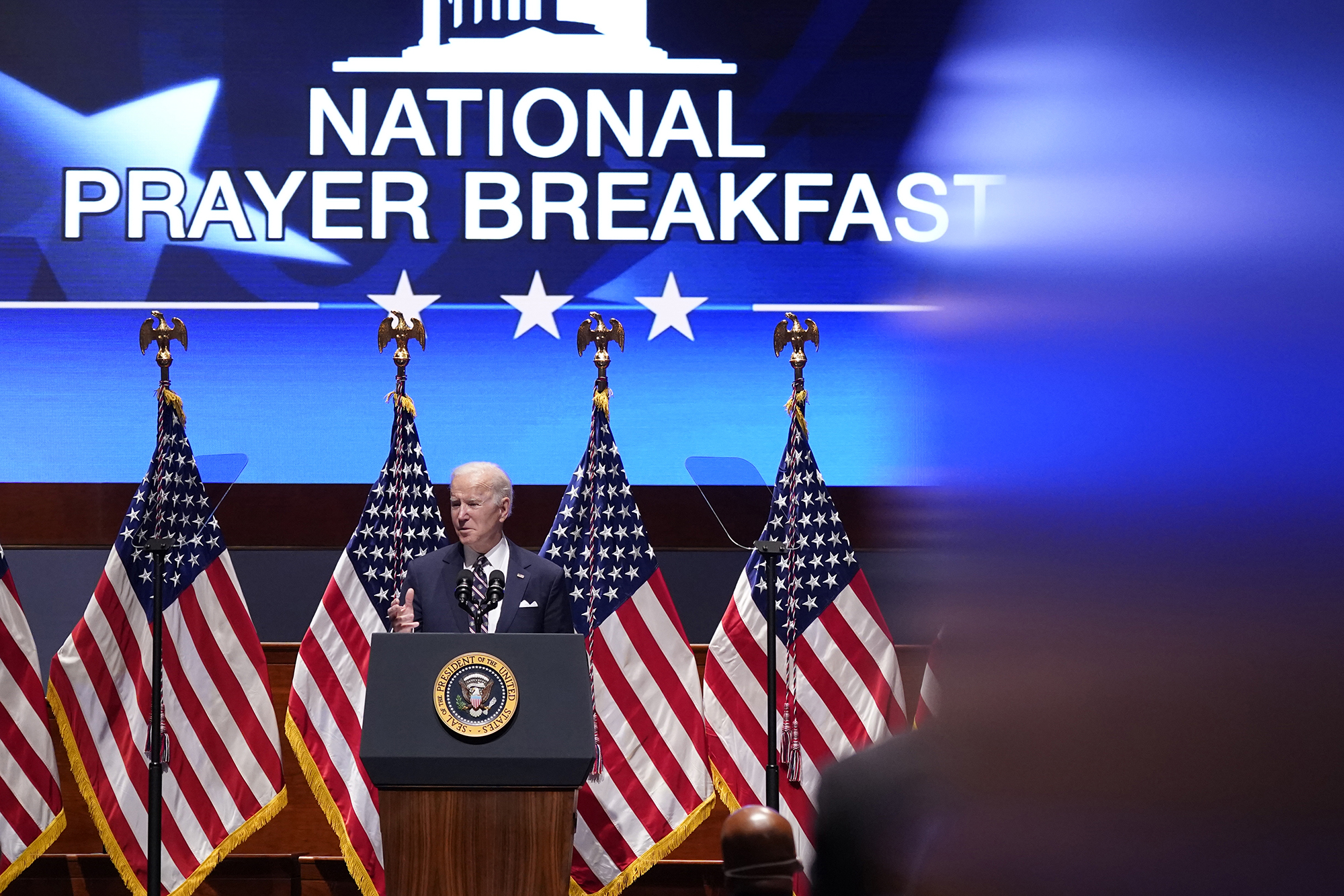 Strive to ‘serve rather than be served,’ Biden says at National Prayer