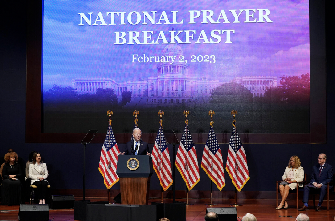 Biden tells dueling prayer breakfasts that ‘diversity is one of our