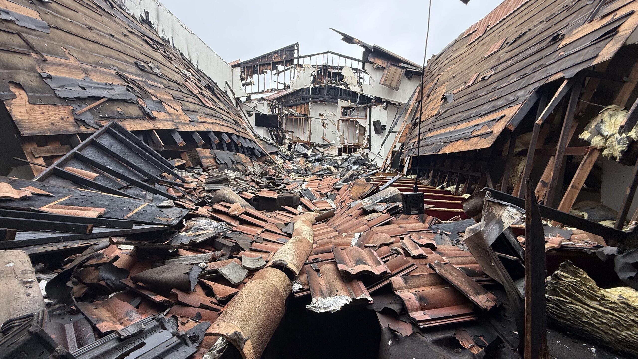 Fire claims California church’s sanctuary, but not its mission