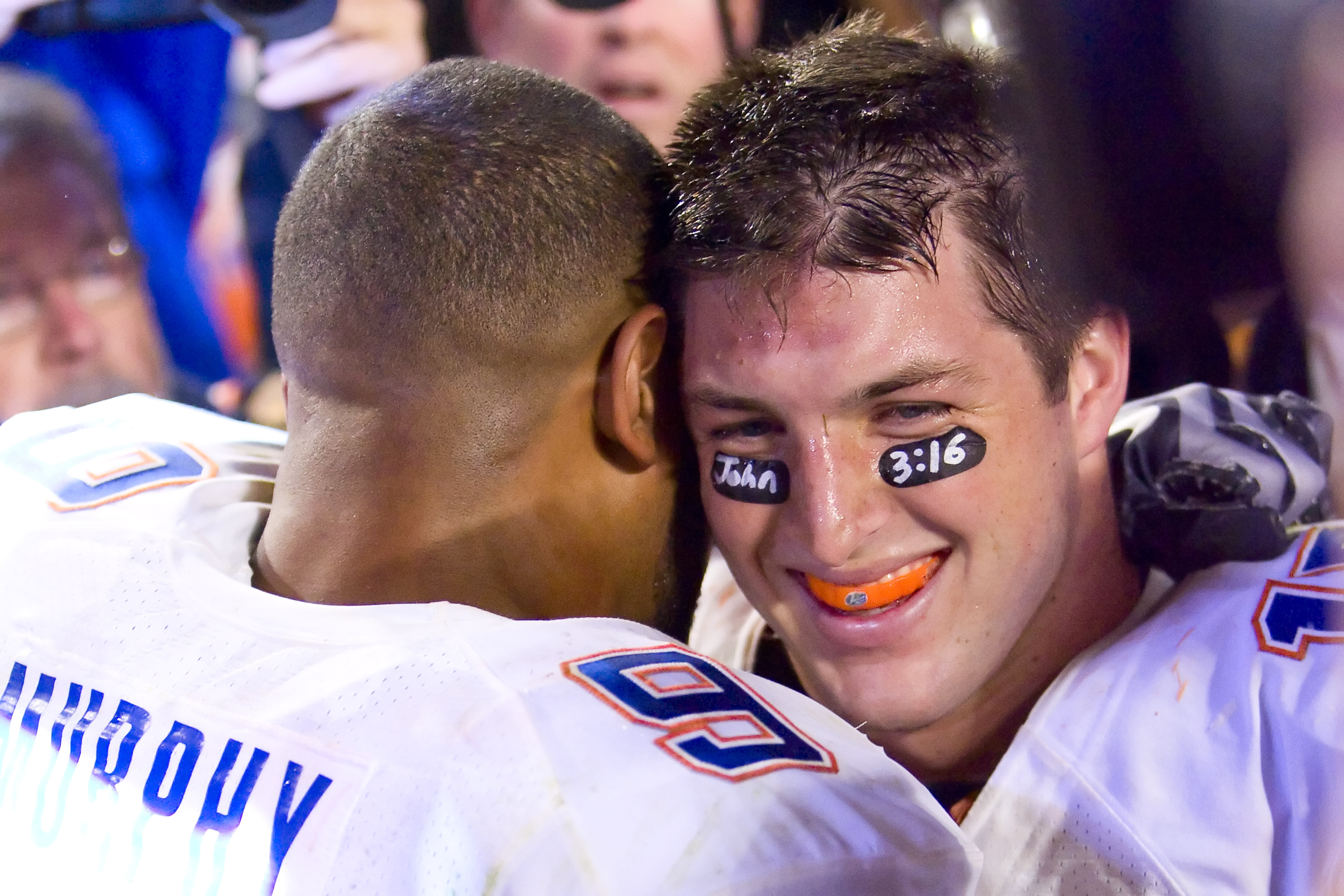 For Tebow, no John 3:16 on Saturday